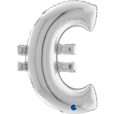 Palloncino Symbol Euro Silver Inc Argento