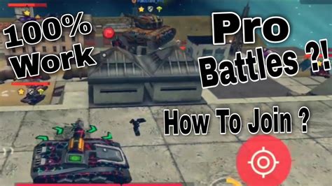 Tanki Online How To Join In Pro Battles On Mobile Tutorial Video