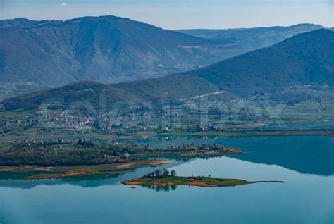 Aerial View Of Rama Lake Or Ramsko Jezero Bosnia And Herzegovina