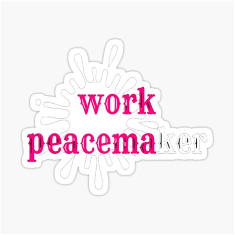 Work Peacemaker Sticker For Sale By Chenkosize Redbubble