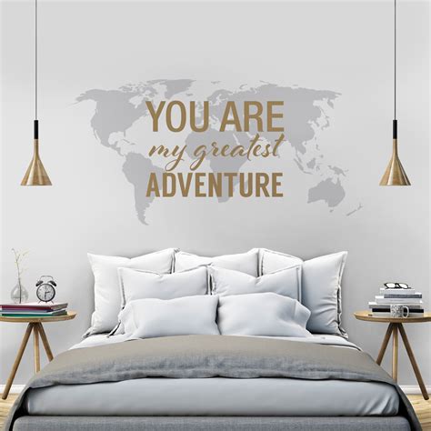 You Are My Greatest Adventure World Map Moonwallstickers