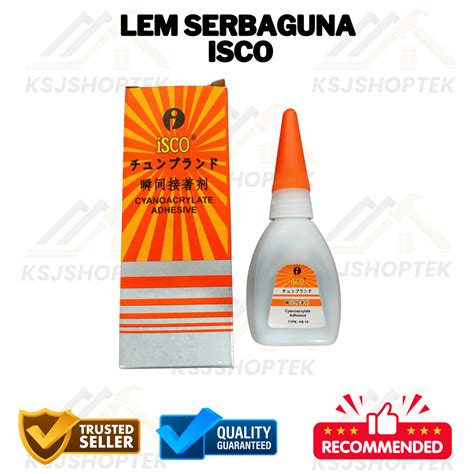 Jual Lem Serbaguna Isco Lem Tetes Super Glue Cairan Super Rekat Perekat