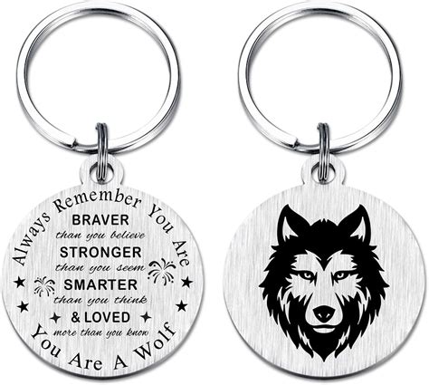 Amazon Sousyokyo Wolf Gifts For Women Men Teen Wolf Keychain For