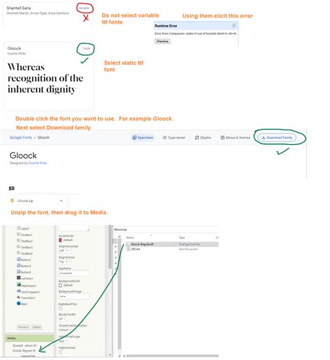 How To Import Ttf Fonts To App Inventor Controls Tutorials And