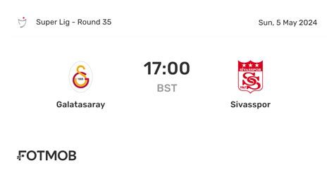 Galatasaray Vs Sivasspor Live Score Predicted Lineups And H2h Stats