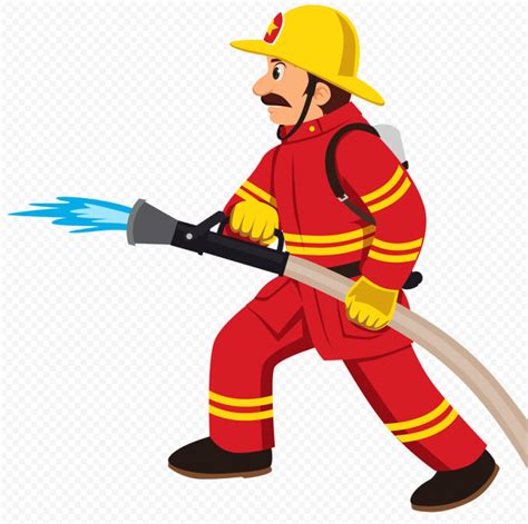 Firefighter Fireman Cartoon Character Png Citypng