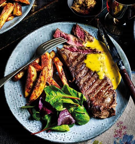 Sirloin Steaks With Rosemary Fries And Cheat’s Béarnaise Recipe Sainsbury`s Magazine