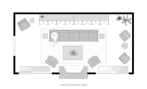 Rectangle Living Room Floor Plan Floorplans Click