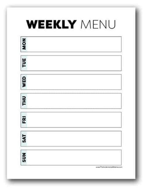 Free Printable Weekly Meal Planner Grocery List, 57% OFF