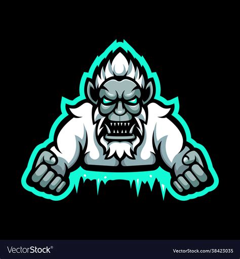 Yeti Mascot Logo Royalty Free Vector Image VectorStock