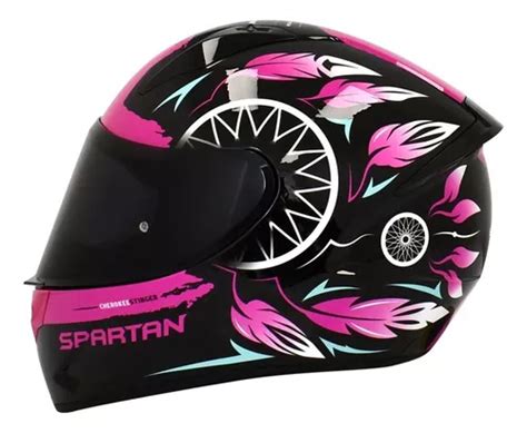 Casco Moto Spartan Stinger Certificado Ece2205 Mujer Dama Cuotas Sin Interés