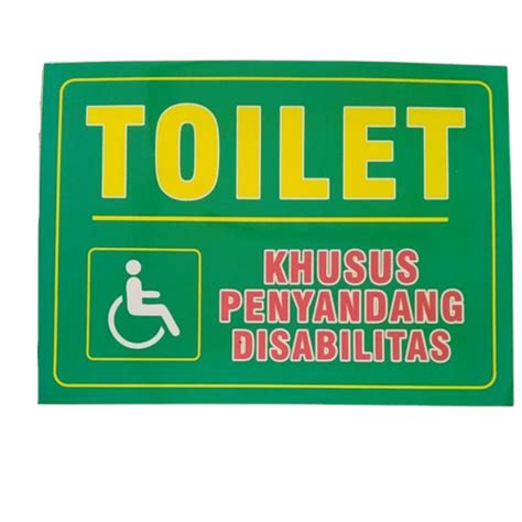 Jual Stiker Toilet Khusus Penyandang Disabilitas Difabel Shopee