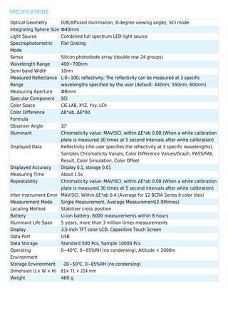 Colorimeter | PDF