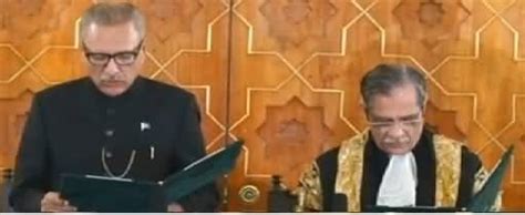 Ptis Dr Arif Alvi Takes Oath As 13th President Of Pakistan