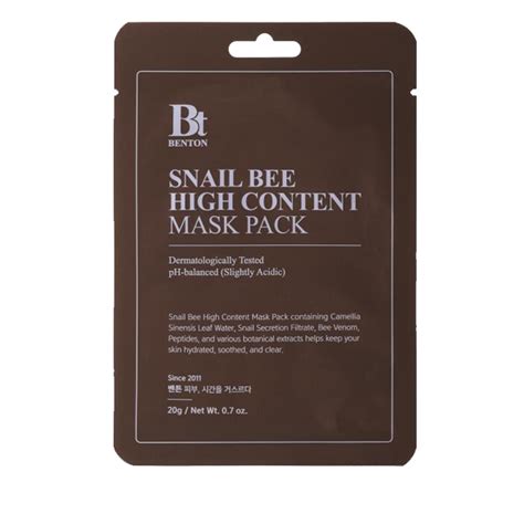 Buy Benton Snail Bee High Content Mask Pack G Skinnora