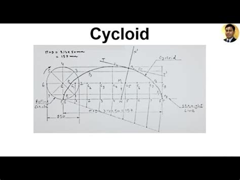 Cycloid Problem 1 Engineering Curves Engineering Drawing YouTube