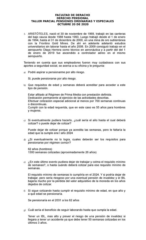 Parcial 4 Octubre 2020 Preguntas Y Respuestas FACULTAD DE DERACHO