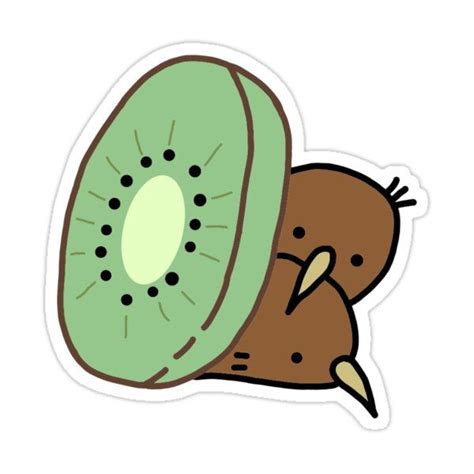 "Kiwi Bird " Sticker for Sale by hmkoyama03 | Kiwi bird, Kiwi, Vinyl ...