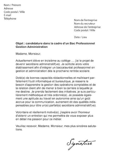 Lettre De Motivation Pour Int Grer Un Lyc E Professionnel Laboite Cv Fr