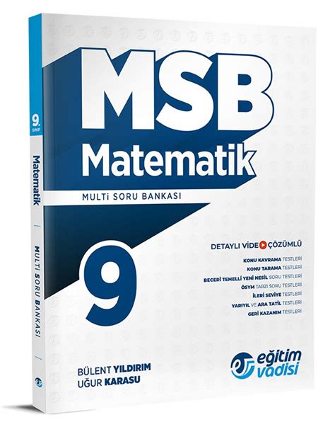 2023 9 Sınıf Multi Soru Bankası Matematik Video Çözümleri Eğitim Vadisi