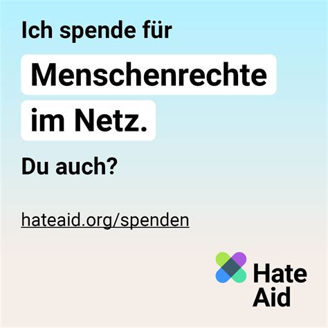 Social Media Kit für Spender innen HateAid