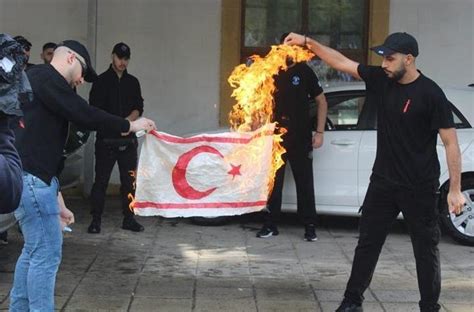 Turkish Cyprus Condemns Burning Of Its Flag In Greek Cyprus World News