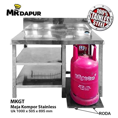 Jual Meja Stainless Steel Mrdapur Mkgt Dapur Kitchen Shopee Indonesia