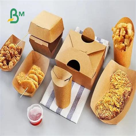 Smooth Surface Food Grade Kraft Paper For Lunch Box Applications