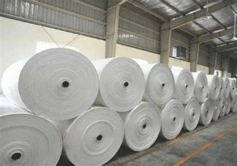 White PP Laminated Woven Fabric For Making Bag Size 4000 Meter At Rs