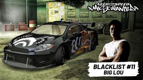 NFS Most Wanted Blacklist 11 Big Lou Mitsubishi Eclipse GT Gameplay