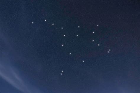 Constelação Da Ursa Maior Céu Noturno Aglomerado De Estrelas Espaço