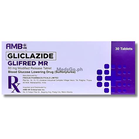 GLIFRED MR Gliclazide 60mg Modified Release Tablet 1 S Price In The