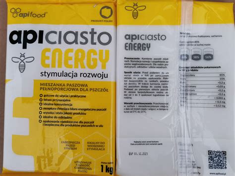 Apiciasto Energy X Kg Z Kg Apifood