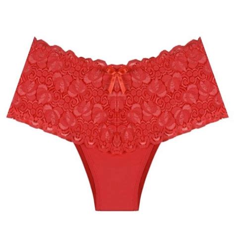 Kit C Calcinha Cintura Alta C S Rendado Bruvi Gal Lingerie