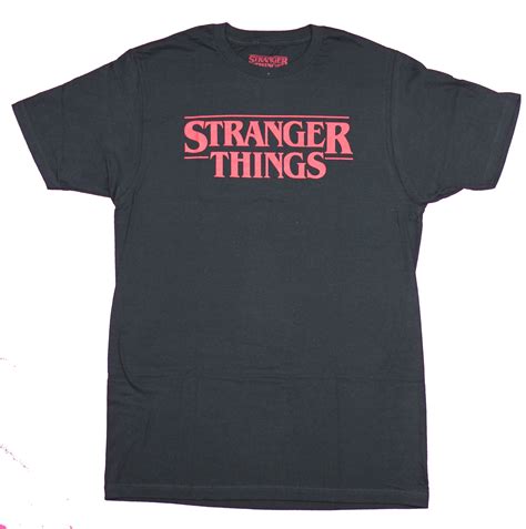 Hybrid Apparel Stranger Things Mens T Shirt Simple Title Logo