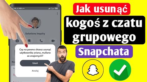 Jak Usun Kogo Z Czatu Grupowego Snapchata Usu Cz Onk W Ze