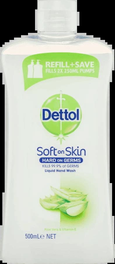 Liquid Hand Wash Aloe Vera Vitamin E Refill 500ml Dettol NZ