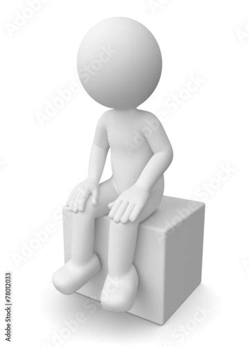 D M Nnchen Sitzend Stock Illustration Adobe Stock