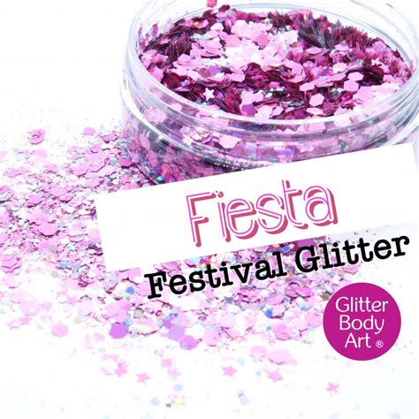 Festival Glitter Fiesta Pink Temporary Tattoo Store