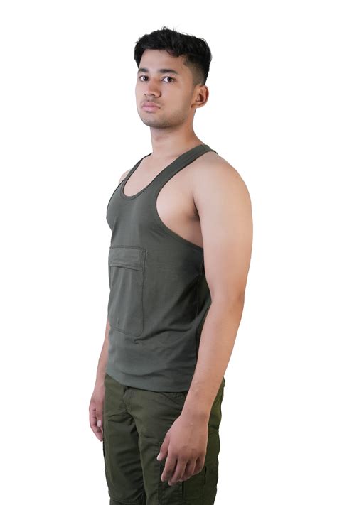 Mens Sando Vest With I Card Cover Military Equipment