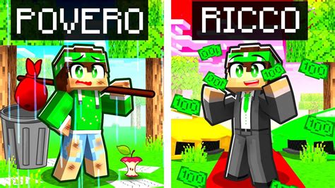 DA POVERO A RICCO Su MINECRAFT YouTube