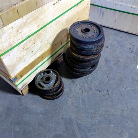 Used Olympic Weight Plates All Sizes 45 25lb