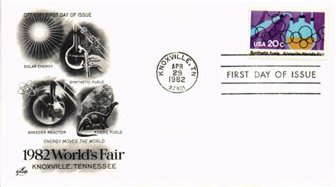 Dr Jim Stamps Us Cover Knoxville Worlds Fair Synthetic Fuels Fdc