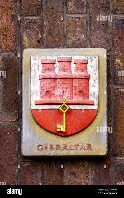 Coat Of Arms Of Gibraltar Granted In 1502 By Isabella Of Castile