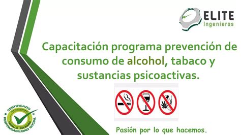 Capacitación Programa Prevención De Consumo De Alcohol Tabaco Y