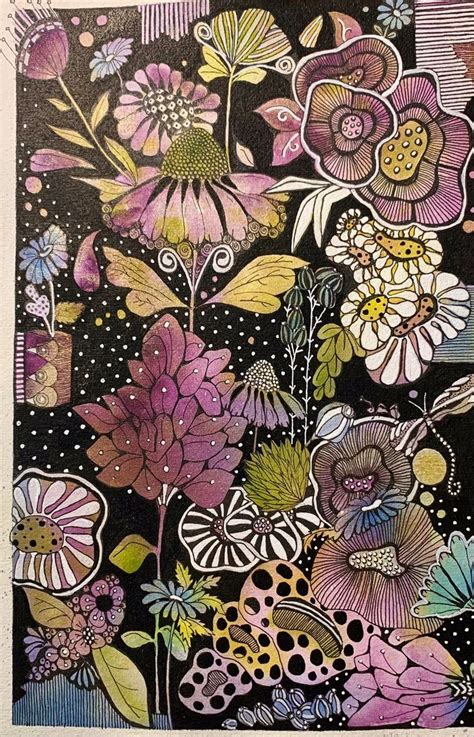 Cr Ations Ceecee Flower Art Drawing Doodle Art Flowers Art Journal