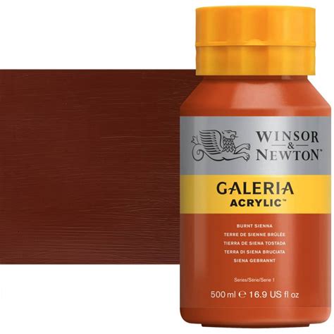 Winsor Newton Galeria Flow Acrylic Burnt Sienna 500ml Jerry S