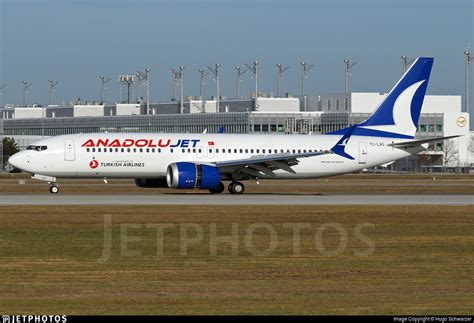 TC LAG Boeing 737 8 MAX AnadoluJet Hugo Schwarzer JetPhotos