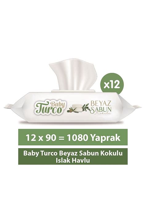 Baby Turco Beyaz Sabun Kokulu Islak Havlu 12x90 Fiyatı Yorumları