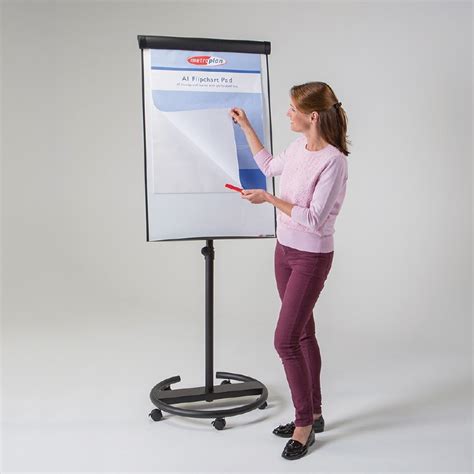 Ultimate Mobile Magnetic Flipchart Easel Black Frame Boards Direct